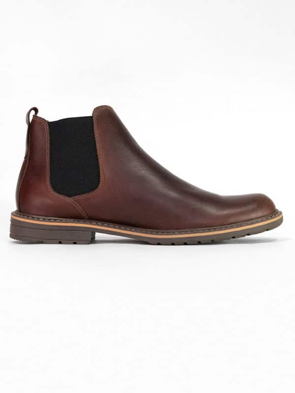 Botas chelsea café hombre
