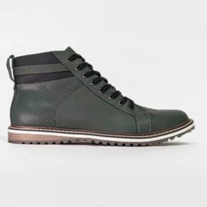 Botas en cuero verde