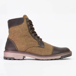 Botas en cuero y yute