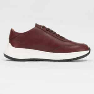 Tenis en cuero rojos